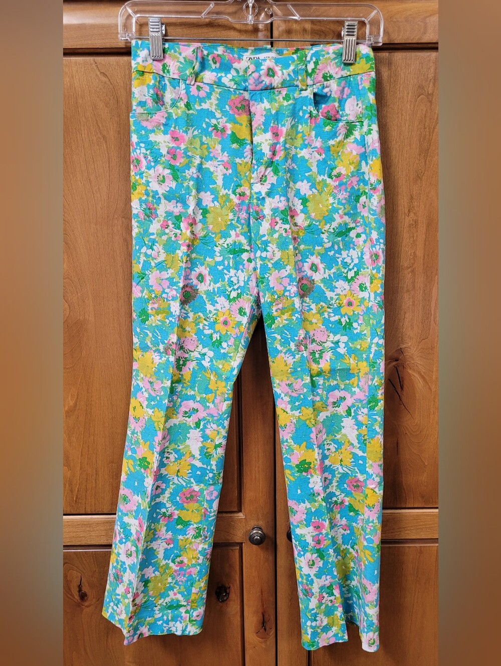 EUC | Zara Floral Lightweight Linen Blend Pants
